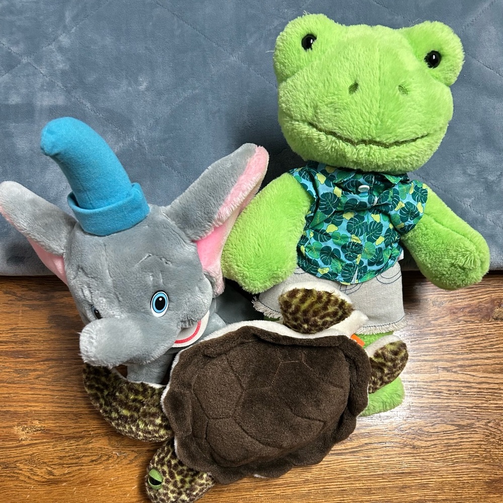 Plush toy animals turtle frog Dumbo the Elephant